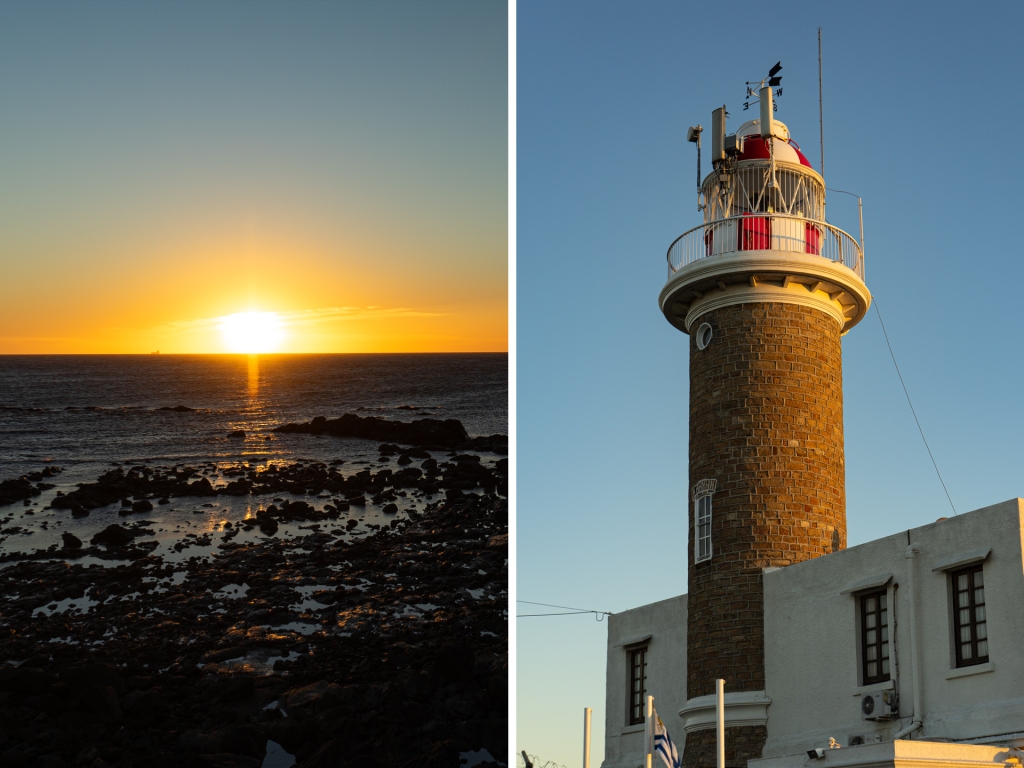 A sunset from the Punta Carretas Lighthouse in Montevideo, Uruguay.