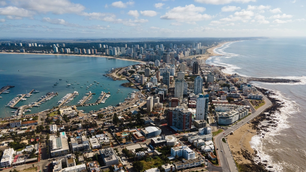 The city of Punta del Este, Uruguay.